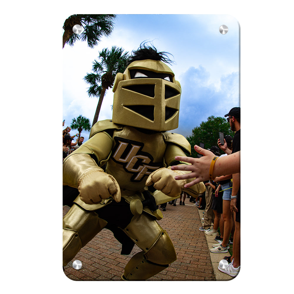 UCF Knights - Knightro Knight Walk - College Wall Art #Canvas