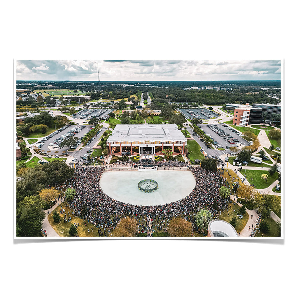 UCF Knights - Spirit Splash Aerial - College Wall Art #Canvas