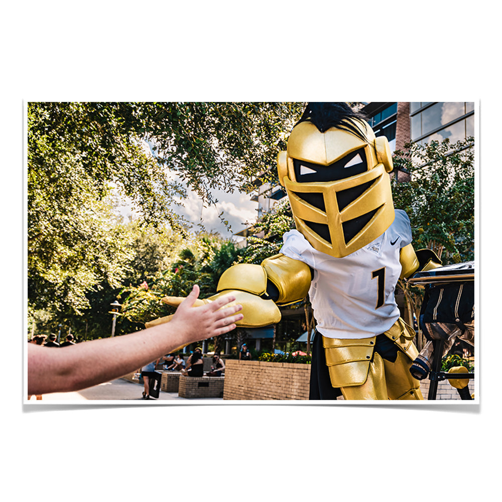 UCF Knights - Knightro Fan - College Wall Art #Canvas
