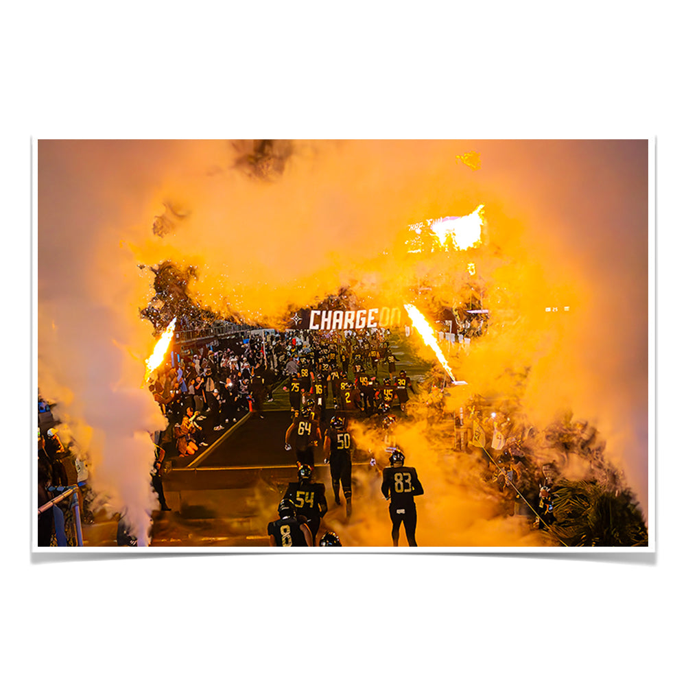 UCF Knights - Charge On - College Wall Art #Canvas
