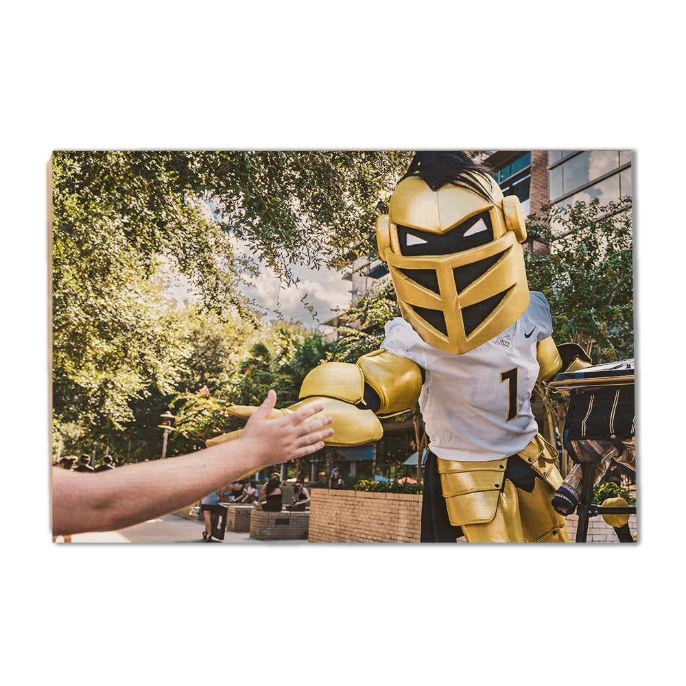 UCF Knights - Knightro Fan - College Wall Art #Canvas