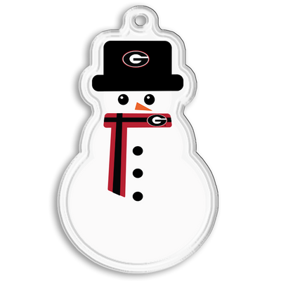 Georgia Bulldogs - Georgia Snowman Ornament