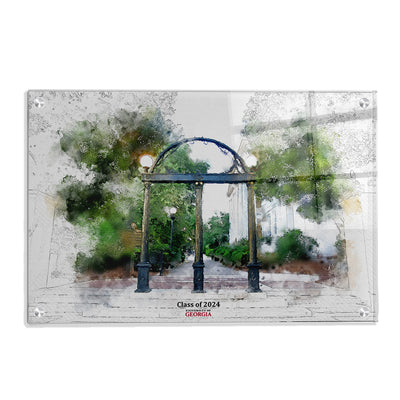 Georgia Bulldogs - Arch Painting Class of 2024 - College Wall Art #Acrylic