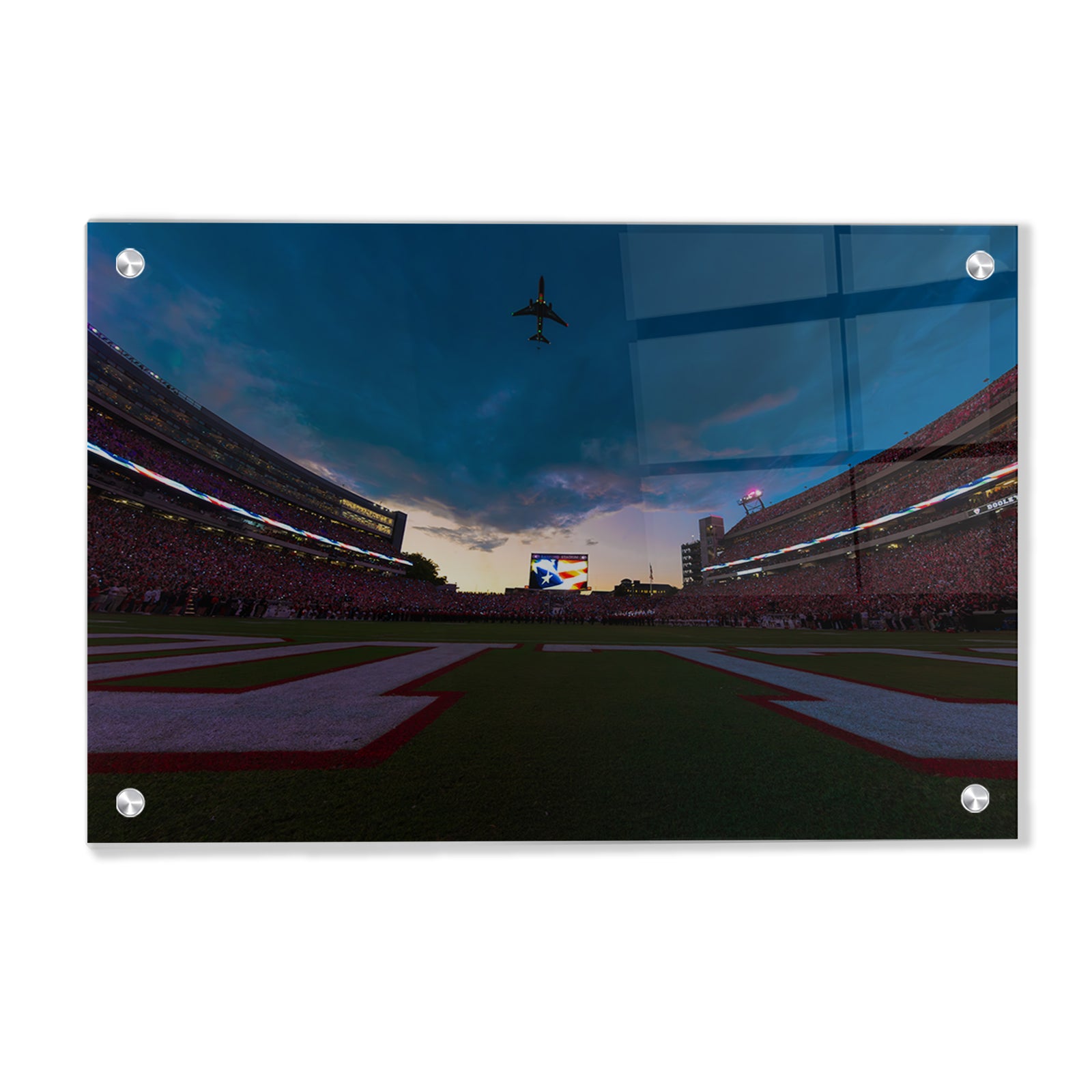 Georgia Bulldogs - Georgia Dawgs Flyover - College Wall Art #Canvas