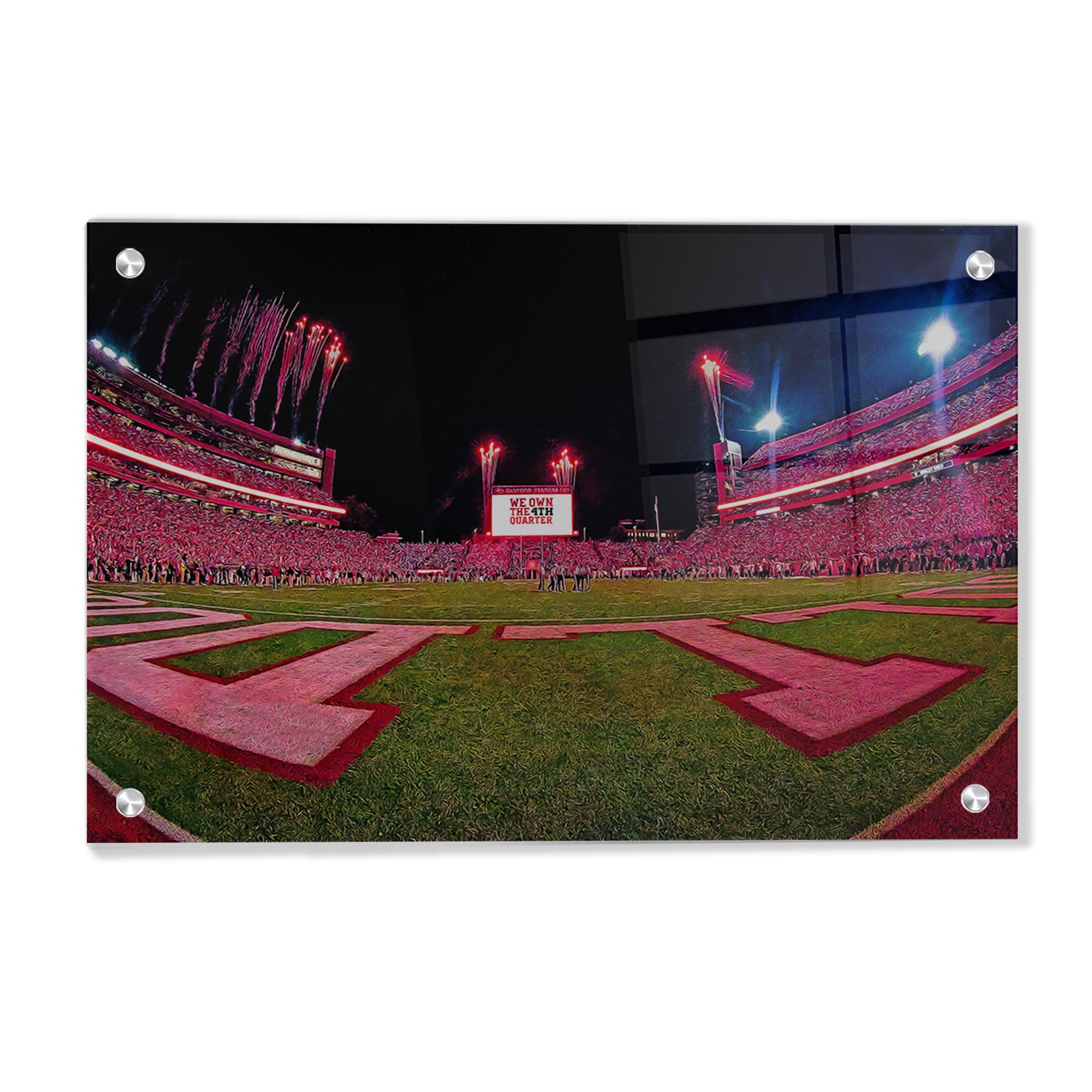 Georgia Bulldogs - We Own the 4th Quarter Oil Painting - College Wall Art #Canvas