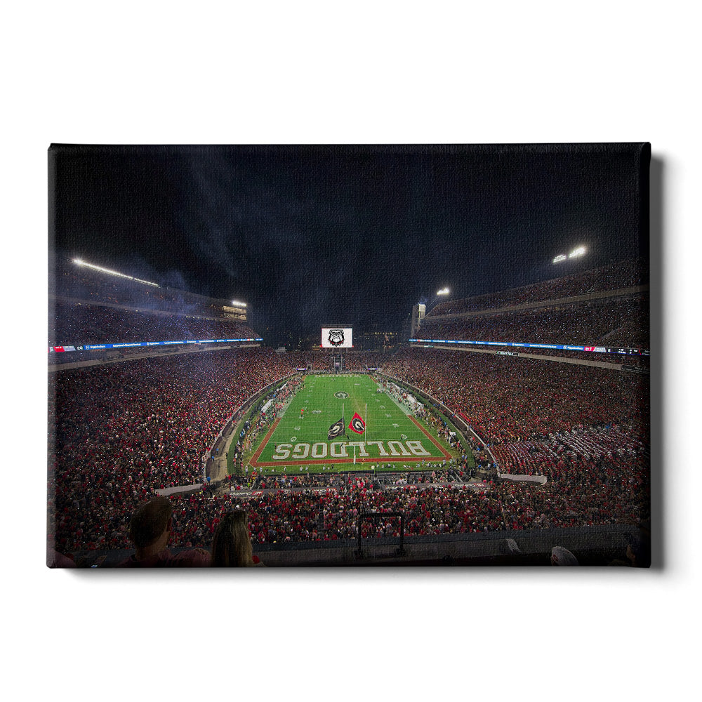 Georgia Bulldogs - Georgia Bulldogs Score - College Wall Art #Canvas