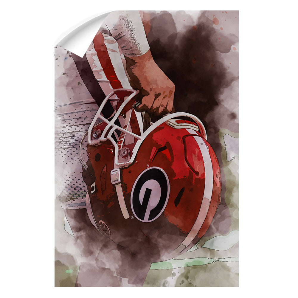 Georgia Bulldogs - Georgia Ready for Battle - College Wall Art #Canvas