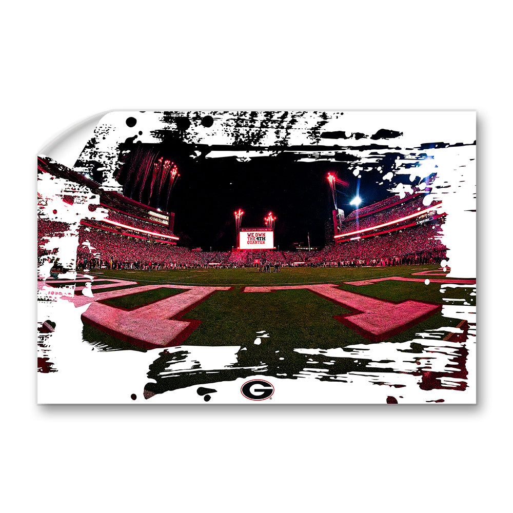 Georgia Bulldogs - We Own the 4th Quarter Paint - College Wall Art #Canvas