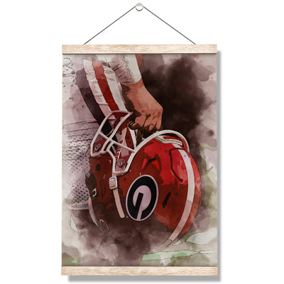 Georgia Bulldogs - Georgia Ready for Battle - College Wall Art #Hanging Canvas
