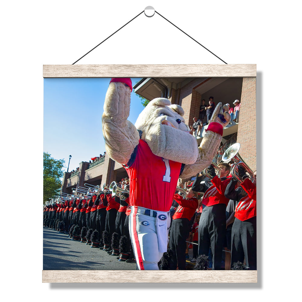 Georgia Bulldogs - Hairy Dawg Walk - College Wall Art #Canvas
