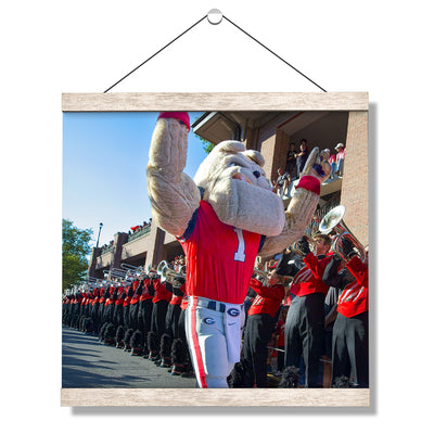 Georgia Bulldogs - Hairy Dawg Walk - College Wall Art #Hanging Canvas