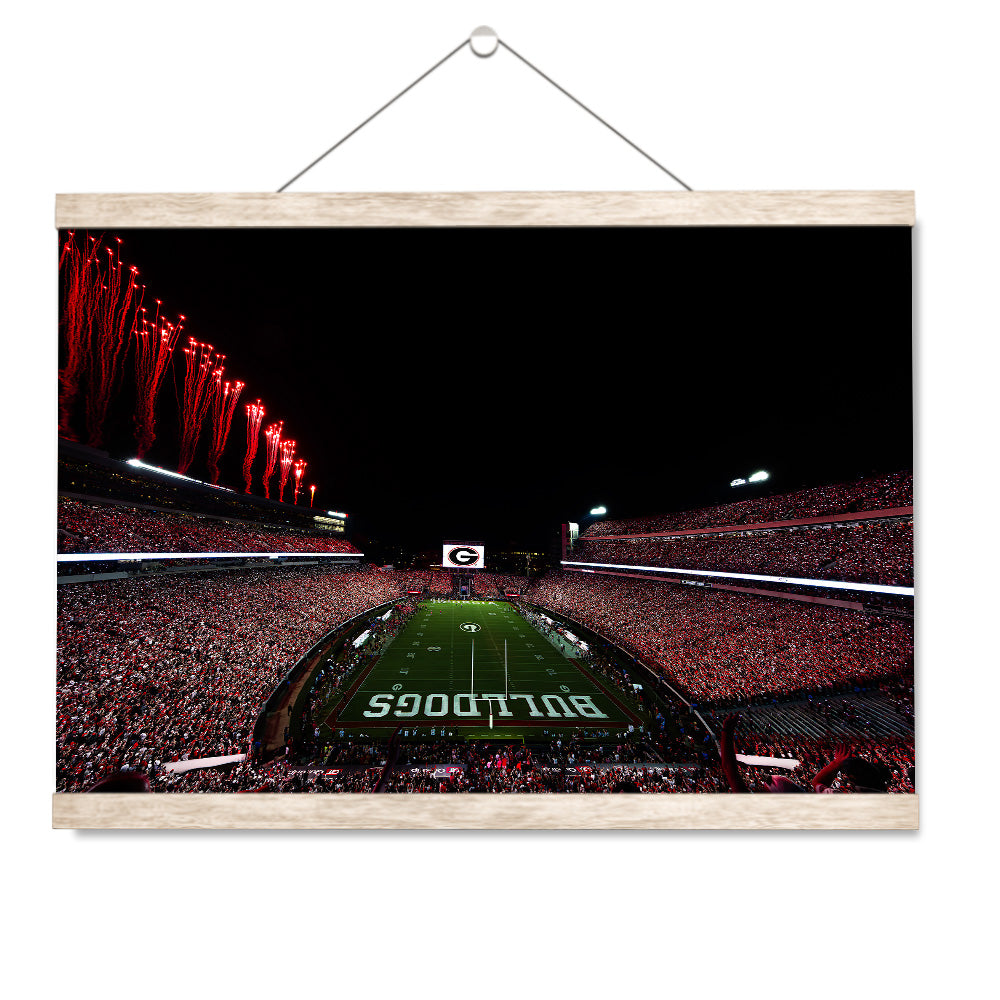 Georgia Bulldogs - Between the Hedges - College Wall Art #Canvas