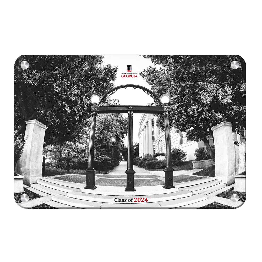 Georgia Bulldogs - Arch B&W Class of 2024 - College Wall Art #Canvas