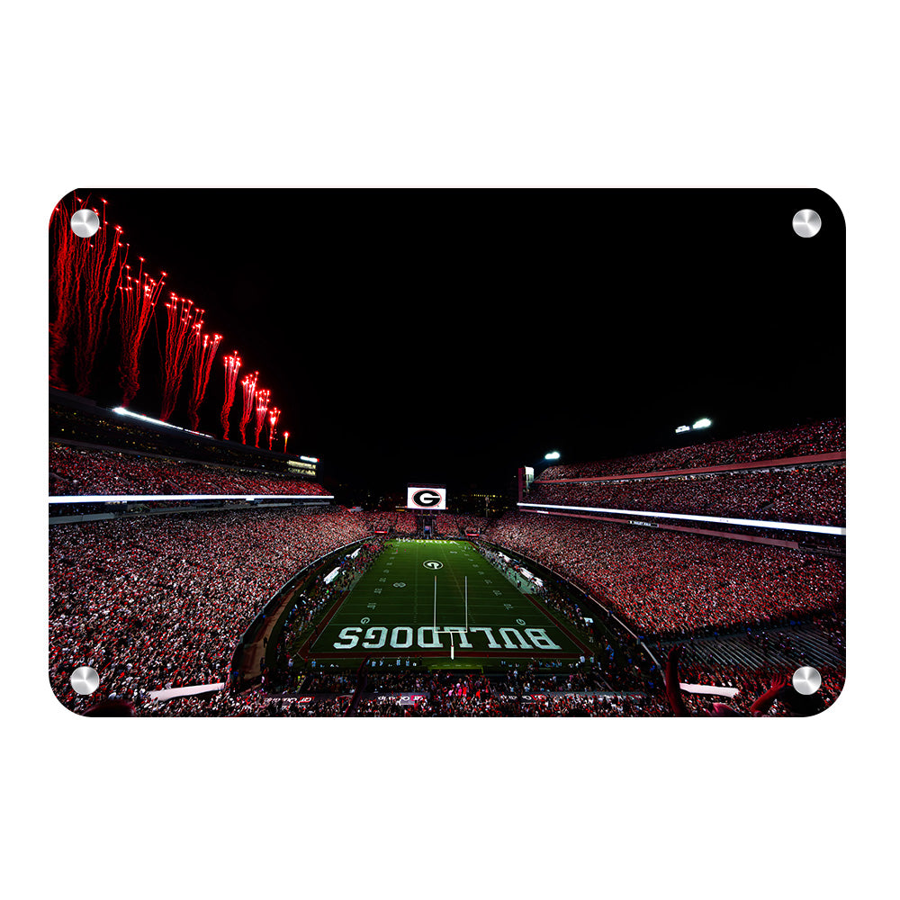 Georgia Bulldogs - Between the Hedges - College Wall Art #Canvas