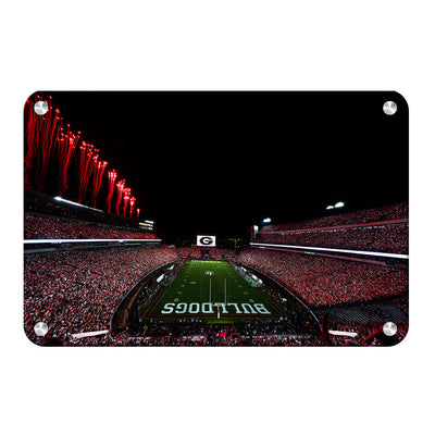 Georgia Bulldogs - Between the Hedges - College Wall Art #Metal
