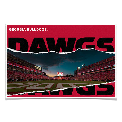 Georgia Bulldogs - Georgia Entering the Field - College Wall Art #Poster