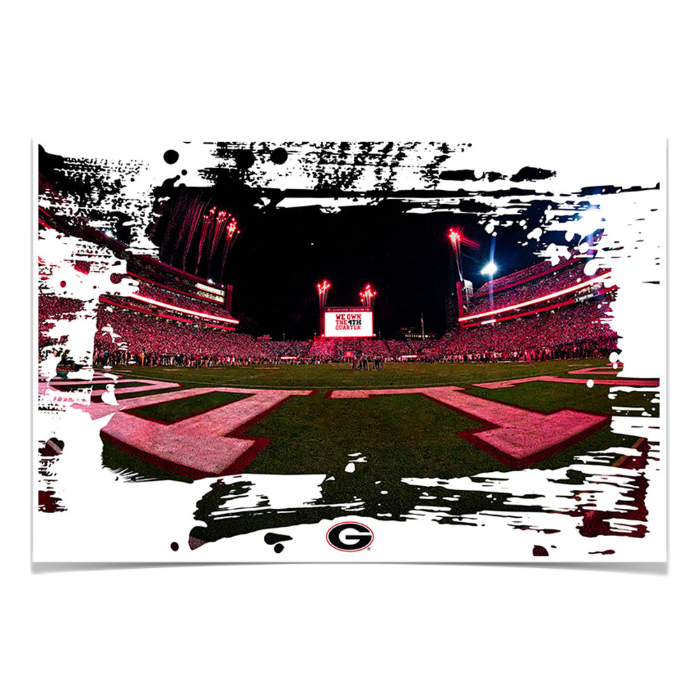 Georgia Bulldogs - We Own the 4th Quarter Paint - College Wall Art #Canvas