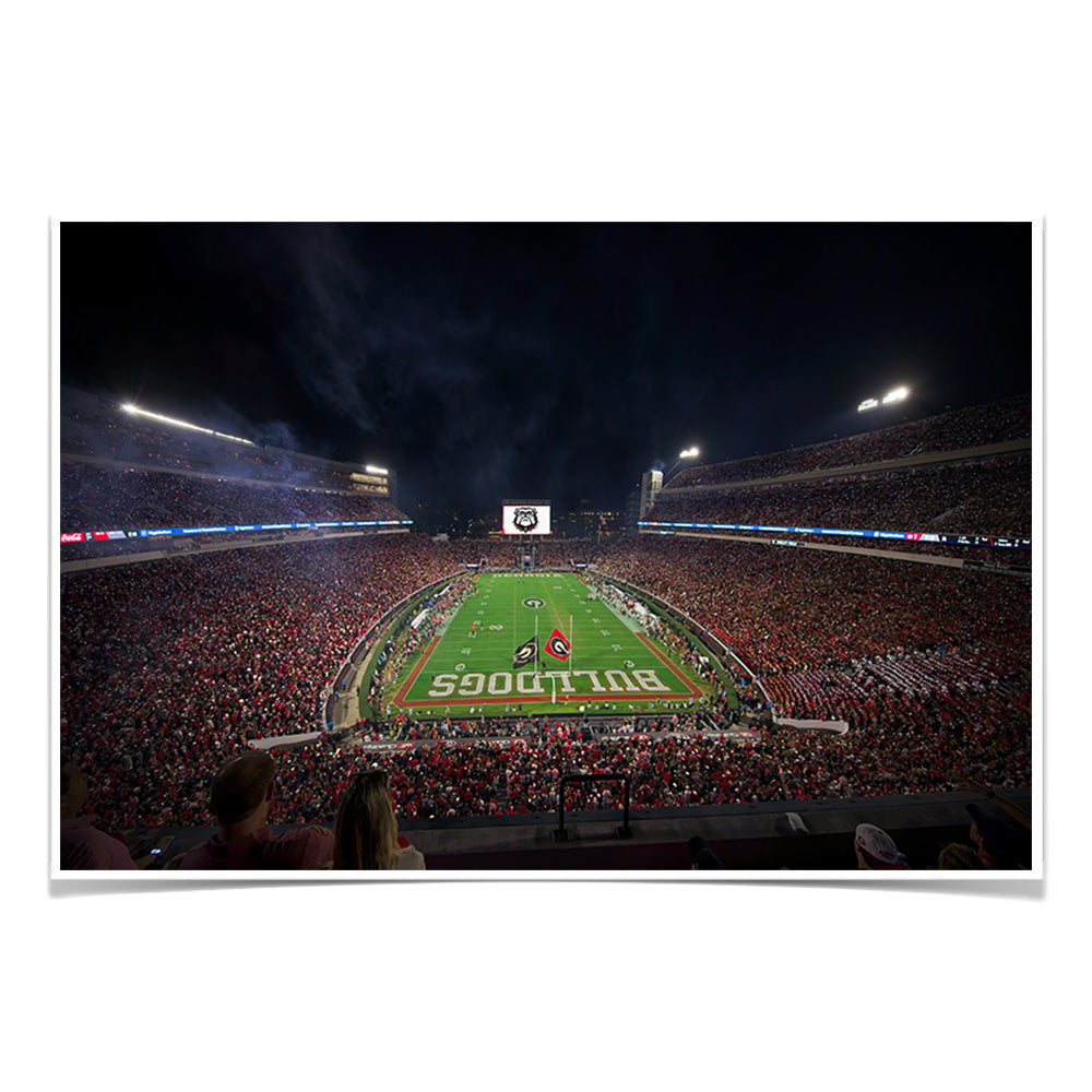 Georgia Bulldogs - Georgia Bulldogs Score - College Wall Art #Canvas