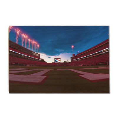 Georgia Bulldogs - Georgia Bombs Bursting in Air - College Wall Art #Wood