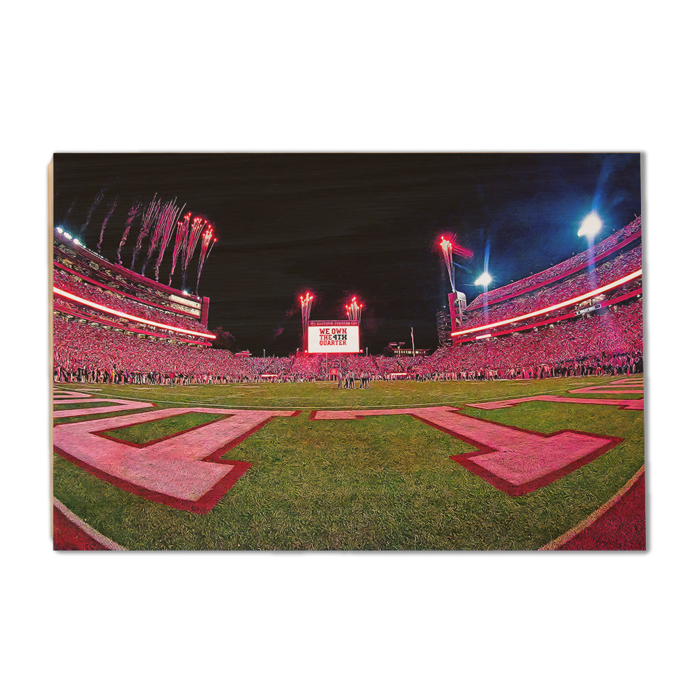 Georgia Bulldogs - We Own the 4th Quarter Oil Painting - College Wall Art #Canvas