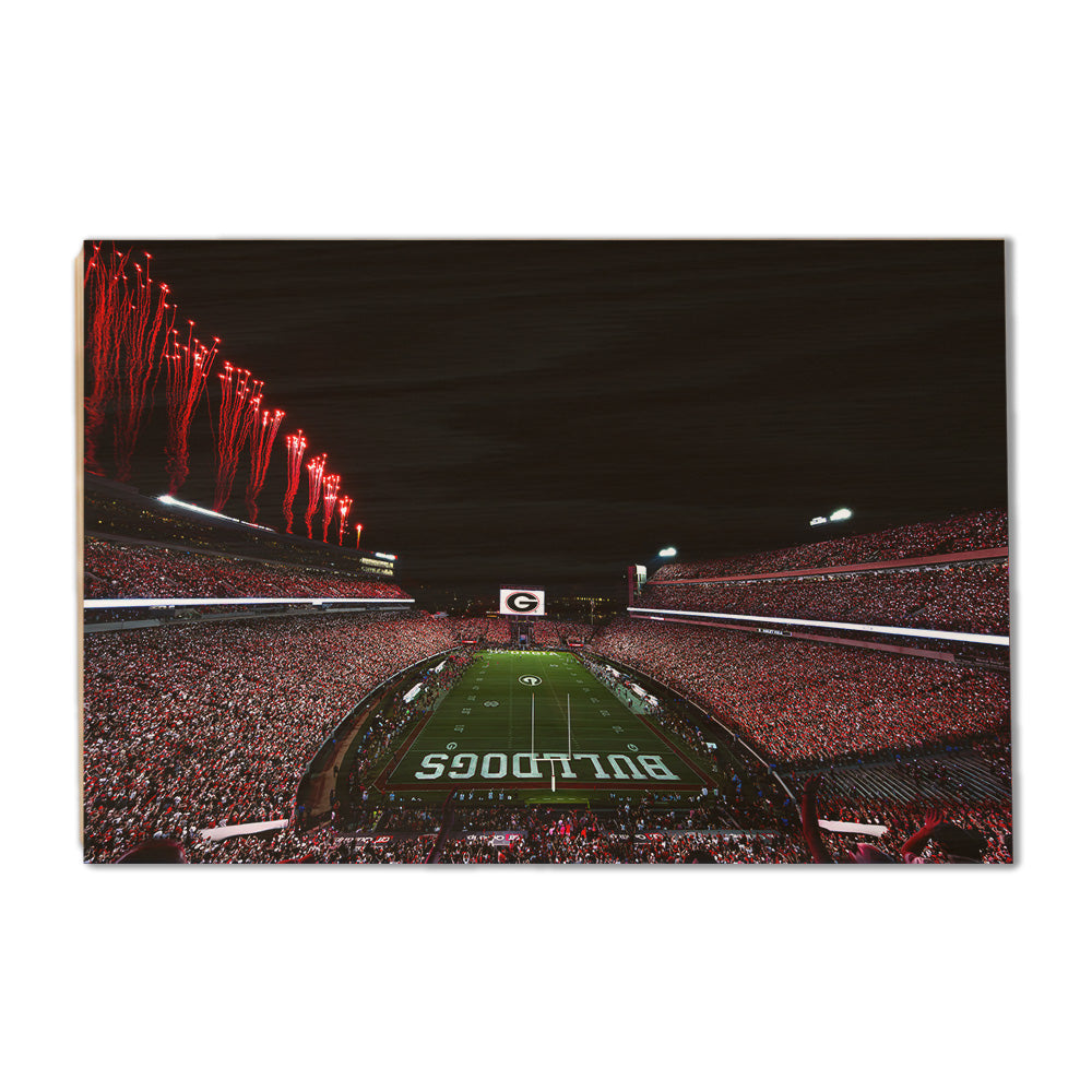 Georgia Bulldogs - Between the Hedges - College Wall Art #Canvas