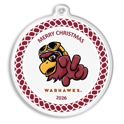 Louisiana Monroe Warhawks - ULM Warhawks 2026 Christmas Ornament