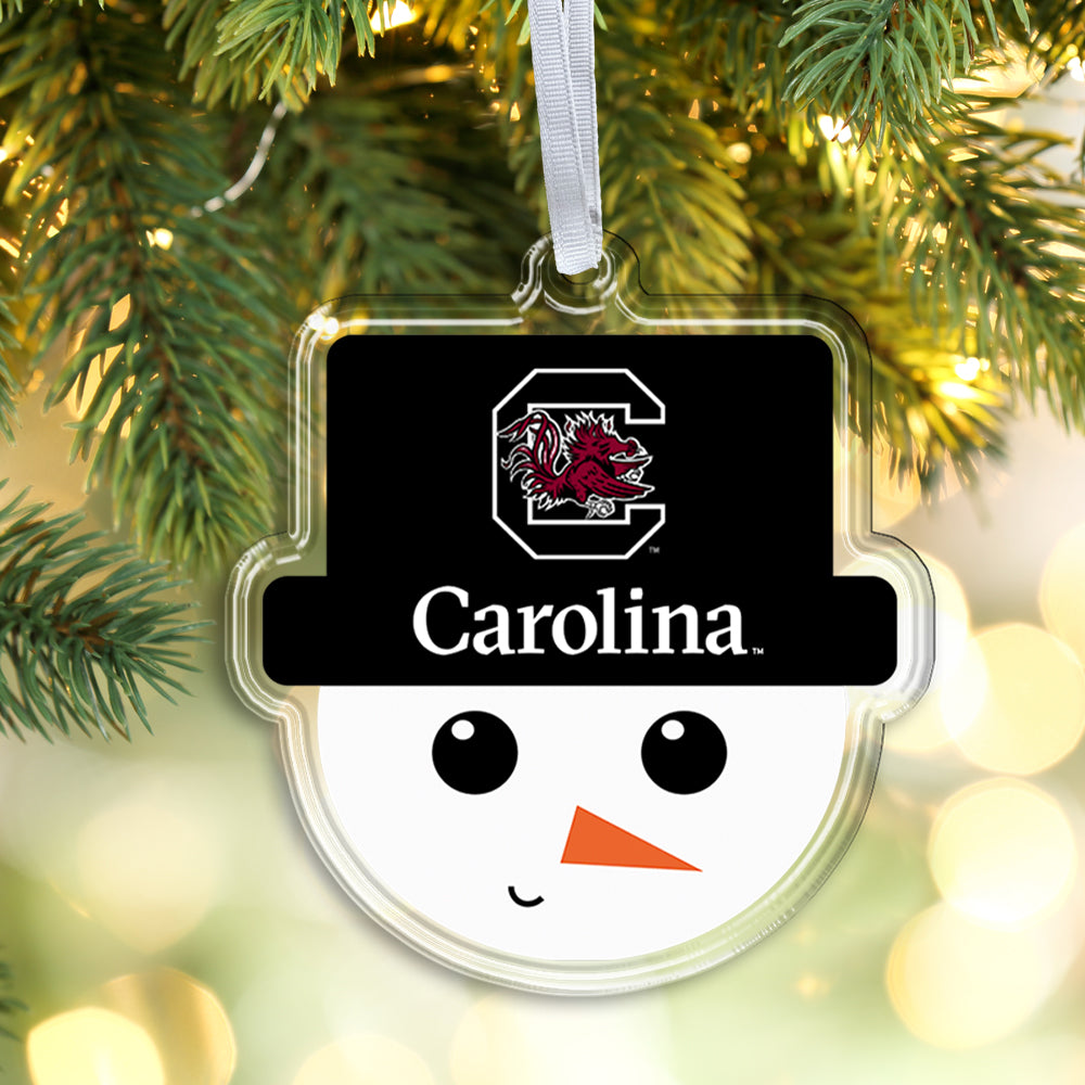 South Carolina Gamecocks - USC Snowman Face Ornament