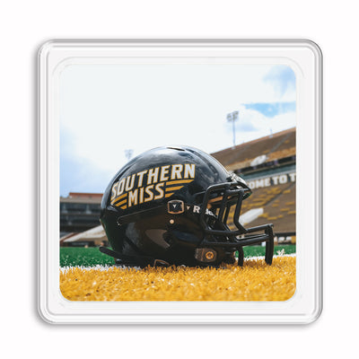 Southern Miss Golden Eagles - Southern Miss Football Helmet Drink Coaster
