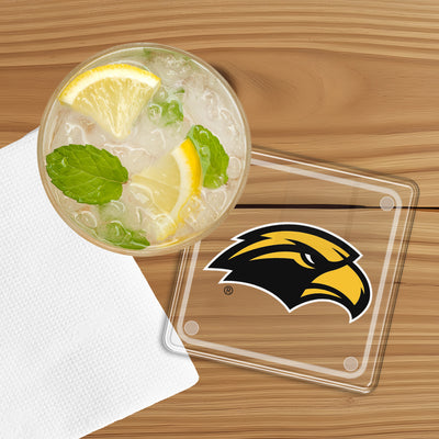 Southern Miss Golden Eagles - Southern Miss Golden Eagles Logo Drink Coaster