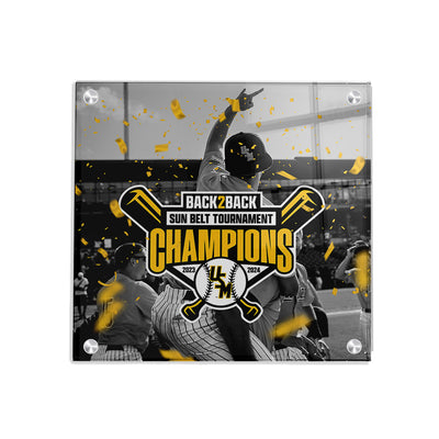 Southern Miss Golden Eagles - Back 2 Back Sun Belt Champions - College Wall Art #Acrylic