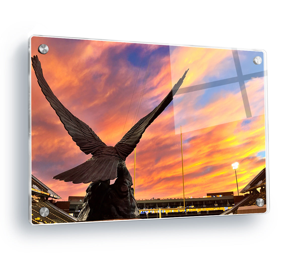 Southern Miss Golden Eagles - The Rock Sunset - College Wall Art #Canvas
