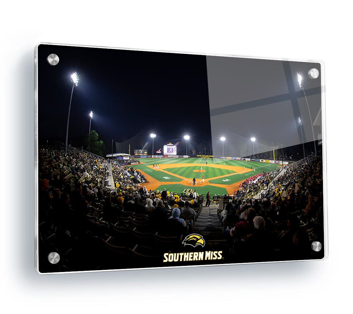Southern Miss Golden Eagles - Pete Taylor Park - College Wall Art #Canvas