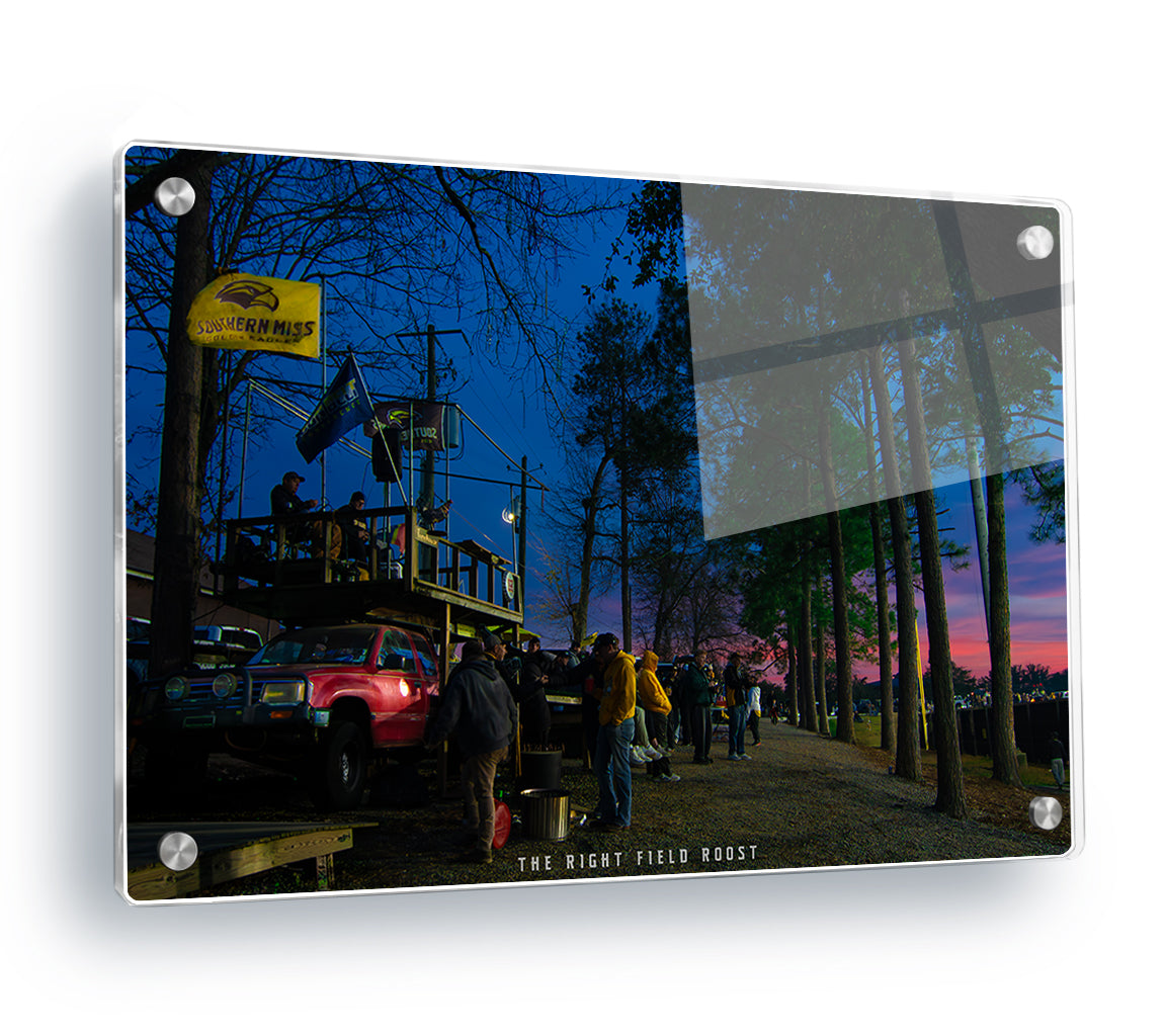 Southern Miss Golden Eagles - The Right Field Roost - College Wall Art #Canvas