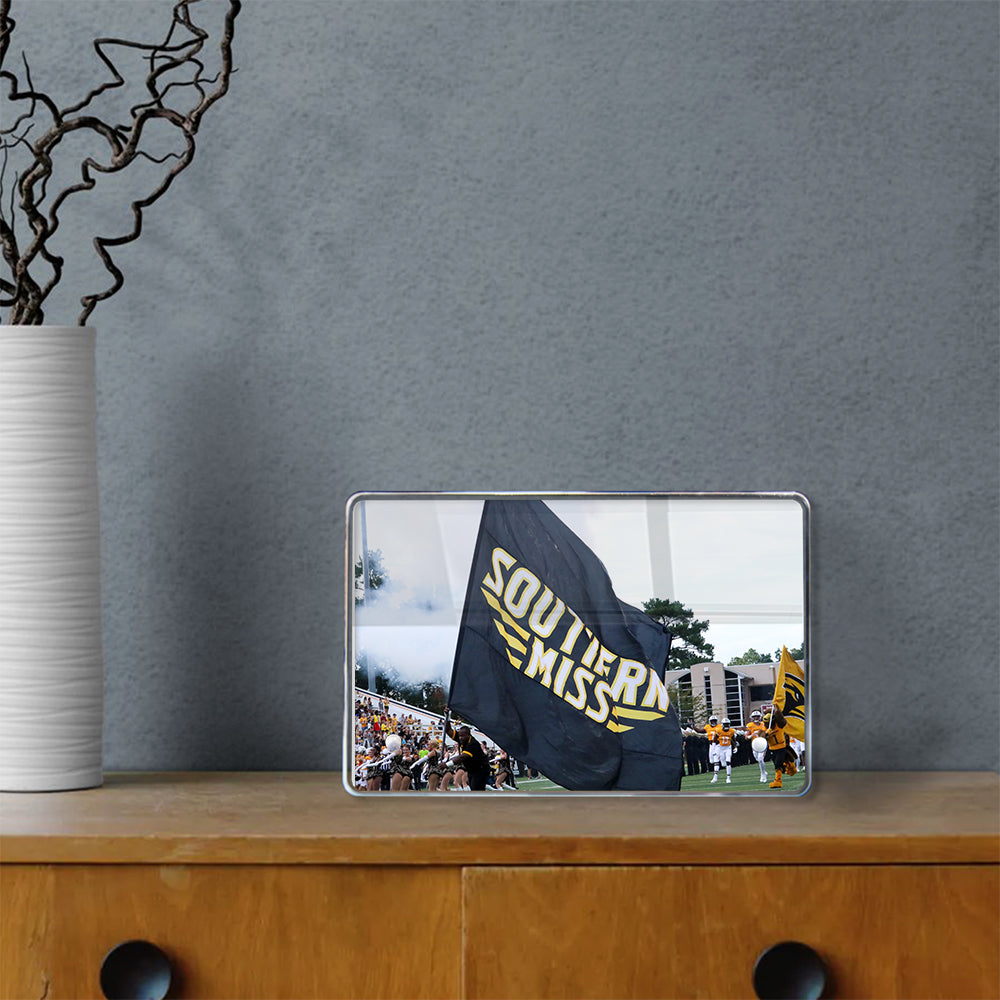 Southern Miss Golden Eagles - Southern Miss Flag - College Wall Art