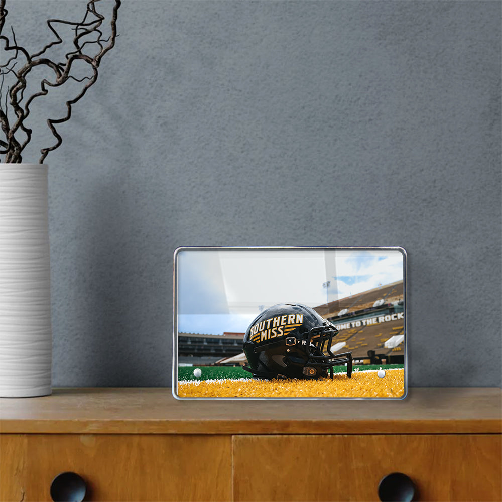 Southern Miss Golden Eagles - Southern Miss Football Helmet - College Wall Art #Canvas