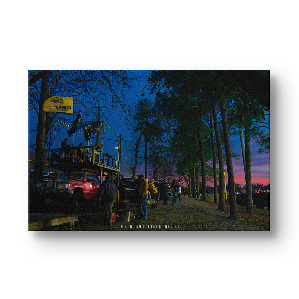 Southern Miss Golden Eagles - The Right Field Roost - College Wall Art #Canvas