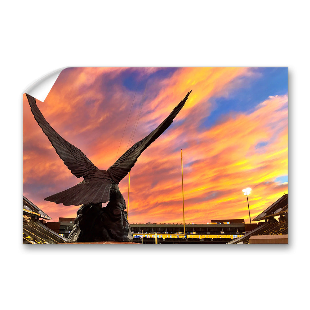 Southern Miss Golden Eagles - The Rock Sunset - College Wall Art #Canvas