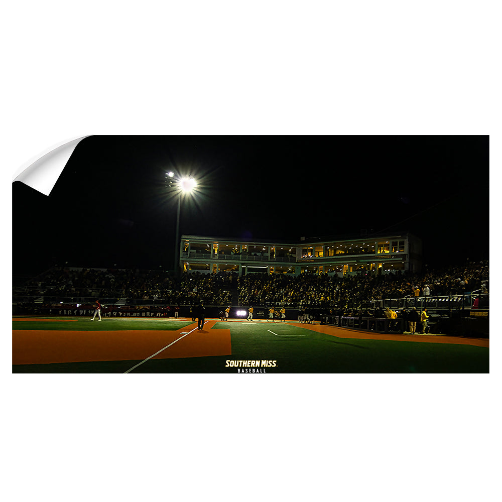 Southern Miss Golden Eagles - Southern Miss Baseball Panoramic - College Wall Art #Canvas