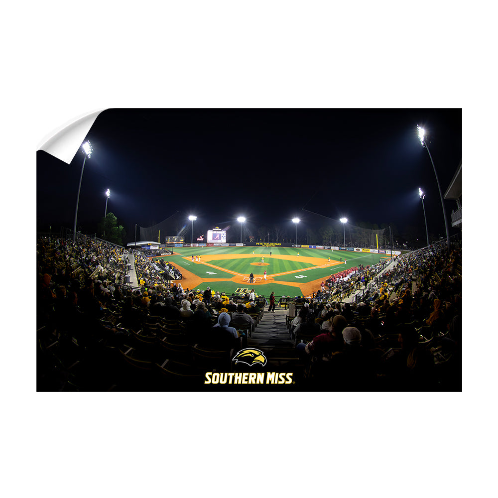Southern Miss Golden Eagles - Pete Taylor Park - College Wall Art #Canvas