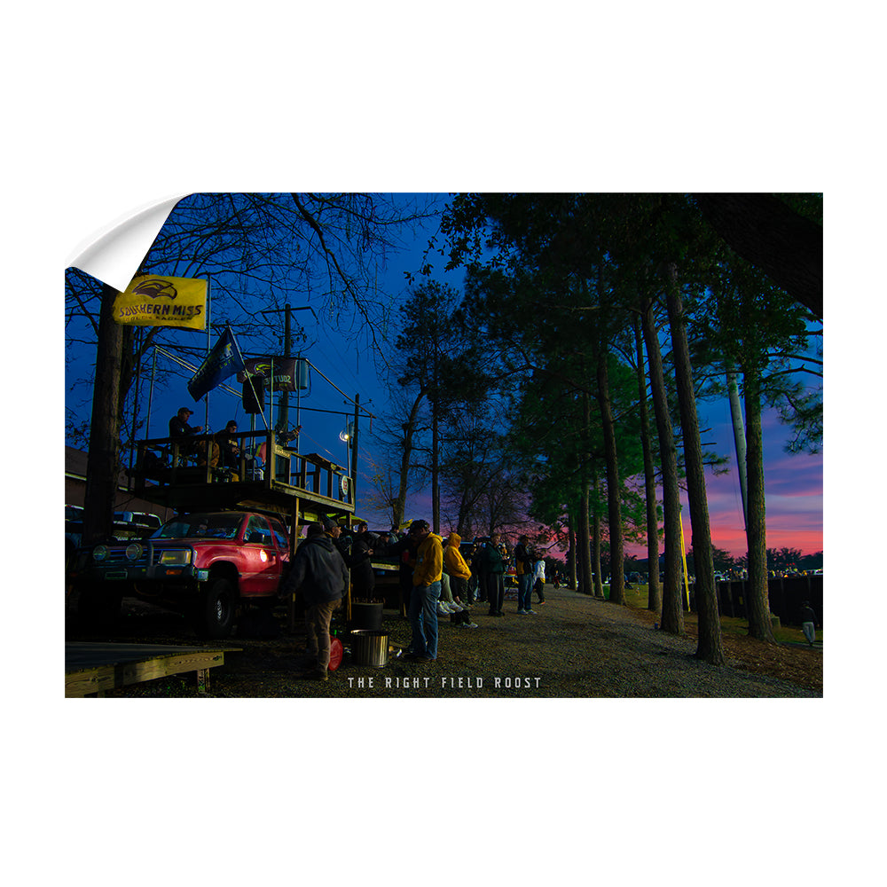 Southern Miss Golden Eagles - The Right Field Roost - College Wall Art #Canvas