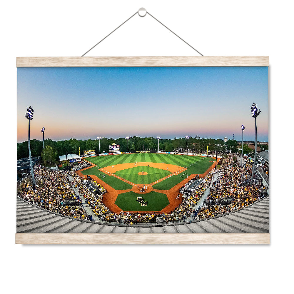 Southern Miss Golden Eagles - Pete Taylor Park - College Wall Art #Canvas