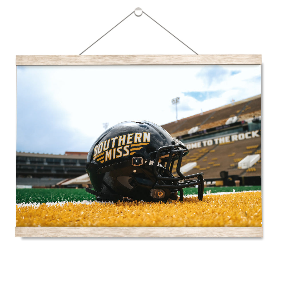 Southern Miss Golden Eagles - Southern Miss Football Helmet - College Wall Art #Canvas