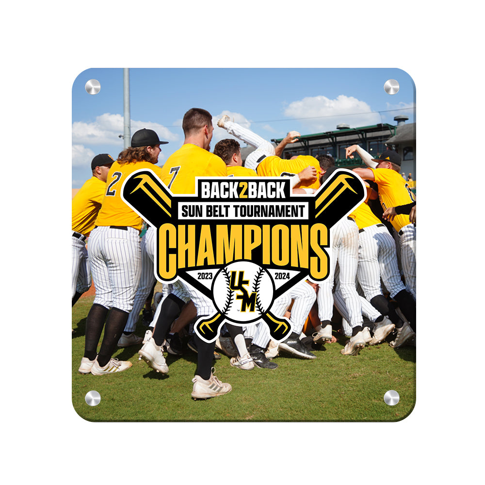 Southern Miss Golden Eagles - Back 2 Back Celebration - College Wall Art #Canvas