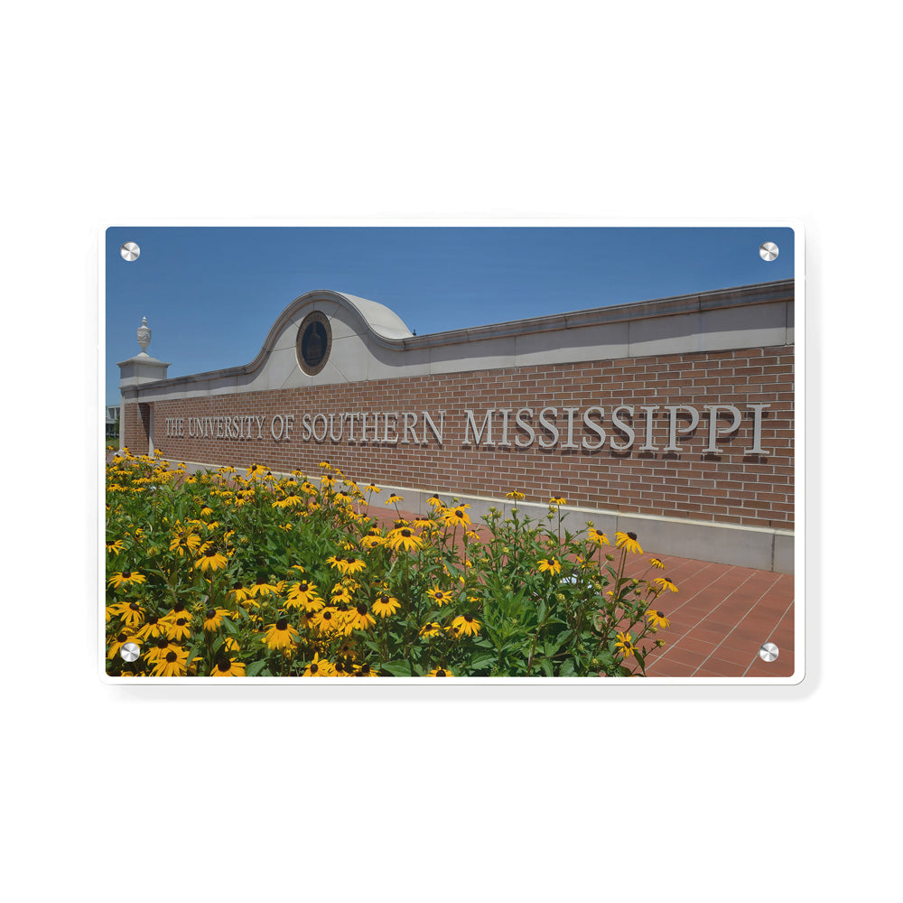 Southern Miss Golden Eagles - The University of Southern Mississippi Centennial Gateway - College Wall Art #Canvas