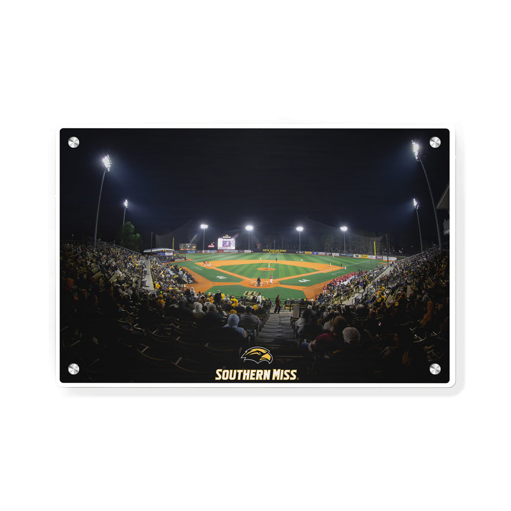 Southern Miss Golden Eagles - Pete Taylor Park - College Wall Art #Canvas