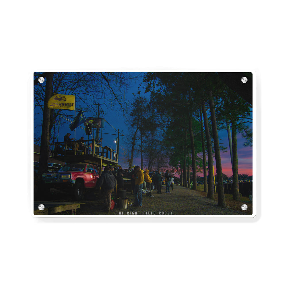 Southern Miss Golden Eagles - The Right Field Roost - College Wall Art #Canvas