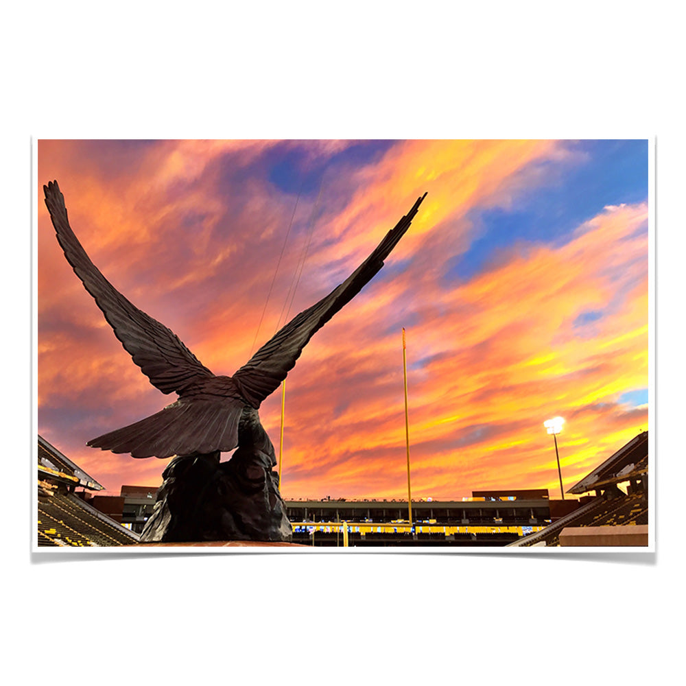 Southern Miss Golden Eagles - The Rock Sunset - College Wall Art #Canvas