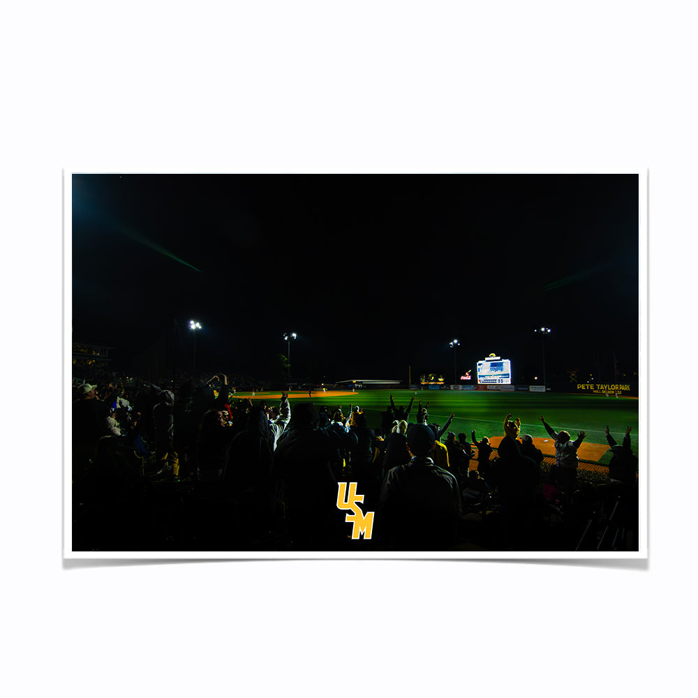 Southern Miss Golden Eagles - Grand Slam from the Right Field Roost - College Wall Art #Canvas