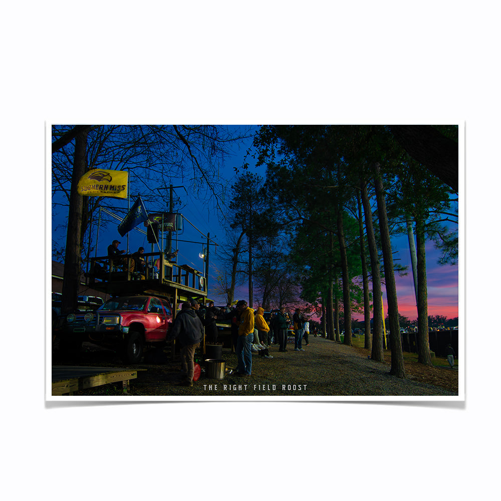 Southern Miss Golden Eagles - The Right Field Roost - College Wall Art #Canvas