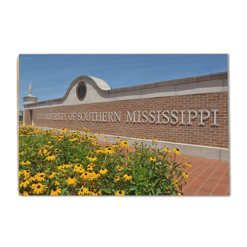 Southern Miss Golden Eagles - The University of Southern Mississippi Centennial Gateway - College Wall Art #Canvas